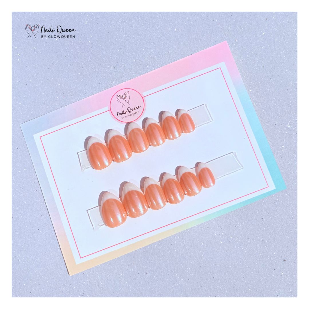 French Glazed Custom Handmade Nails