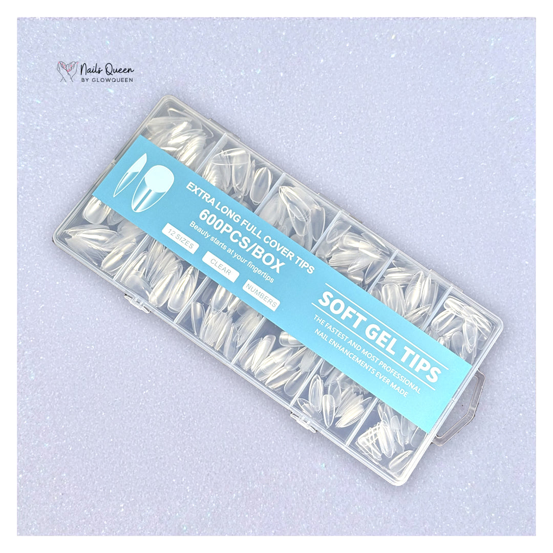 Medium Almond Soft Gel Tip Nail Box