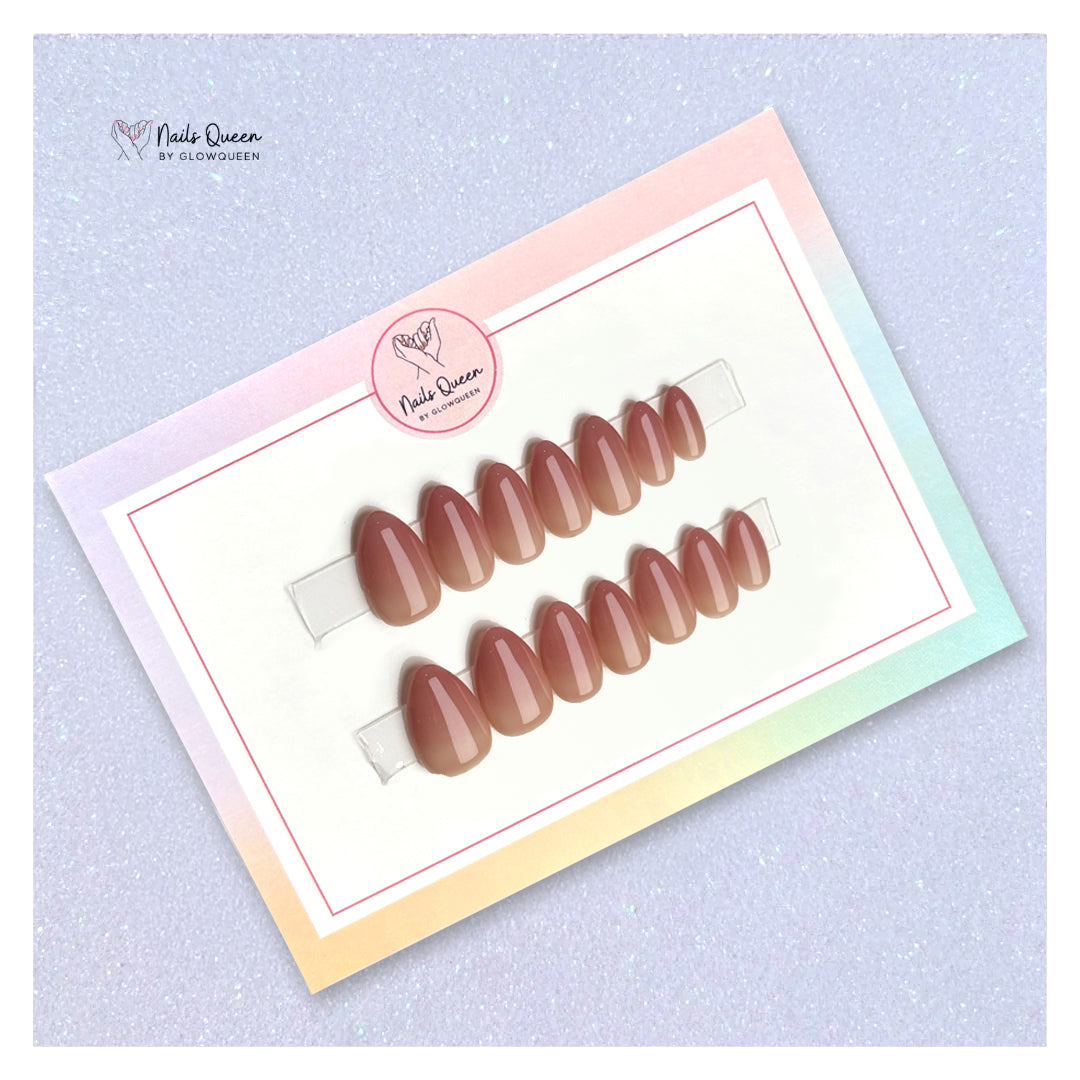 Pink Ombre Custom Handmade Nails