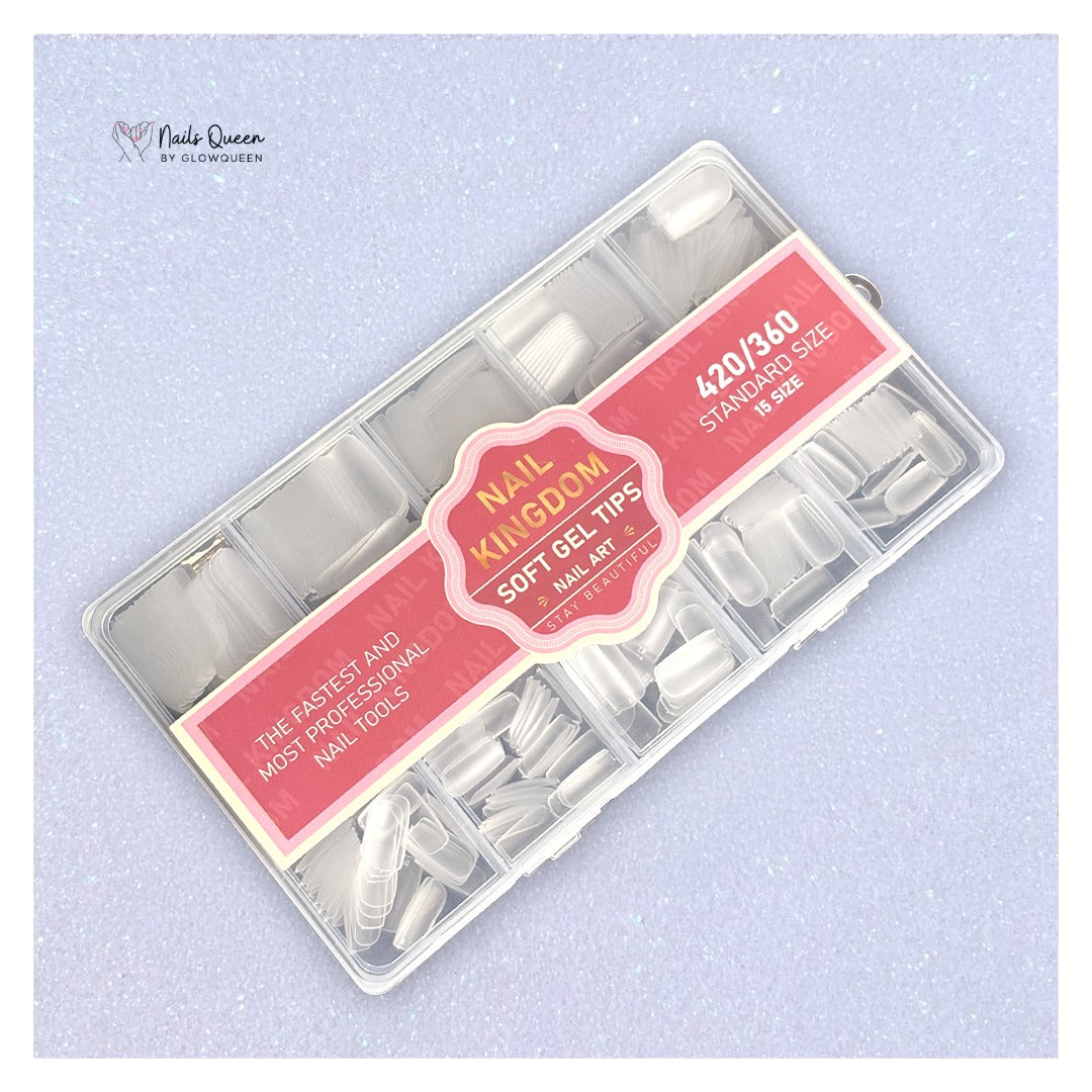 Small Square Gel Nail Tips Box – 360/420 Pcs
