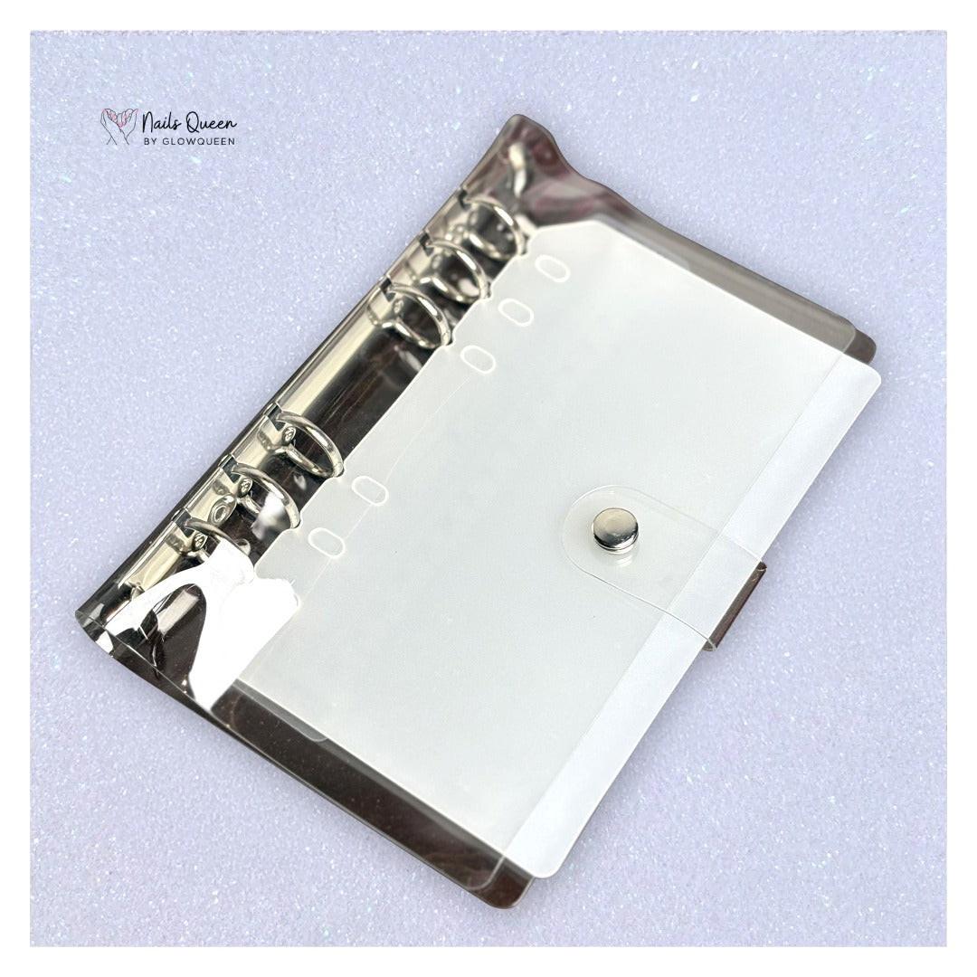 Small A6 Nail Display Book with 6 Inner Pages & Double-Sided Tape