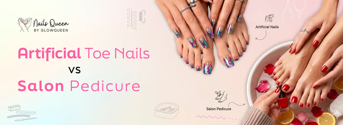 Artificial Toe Nails vs Salon Pedicure