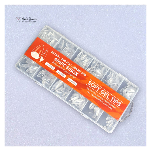Small Almond Pointy Soft Gel Tip Nail Box
