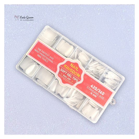 Medium Almond Soft Gel Nail Tips Box - 420/360 pieces