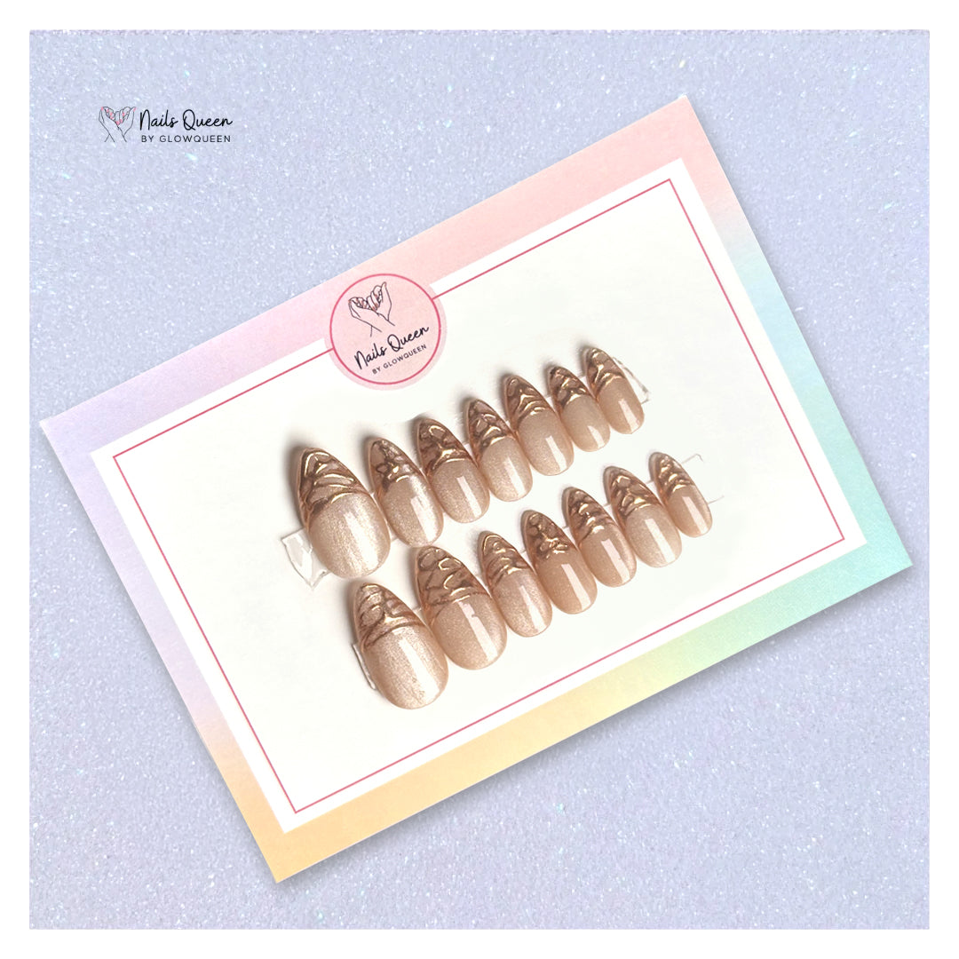 Crystal Chrome Custom Handmade Nails