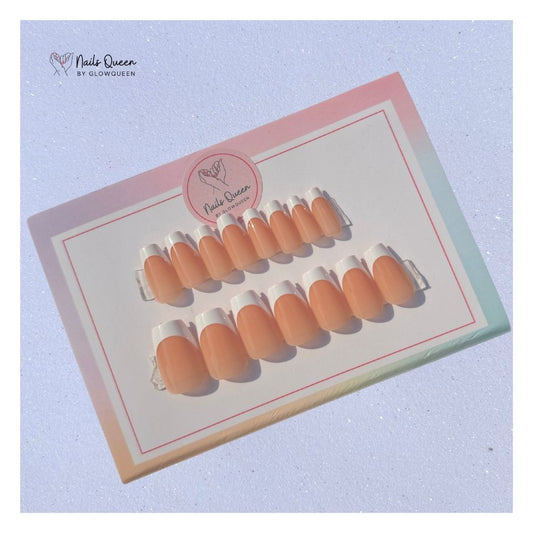 French Tips Ballerina Nude Gel Press-ON Nails