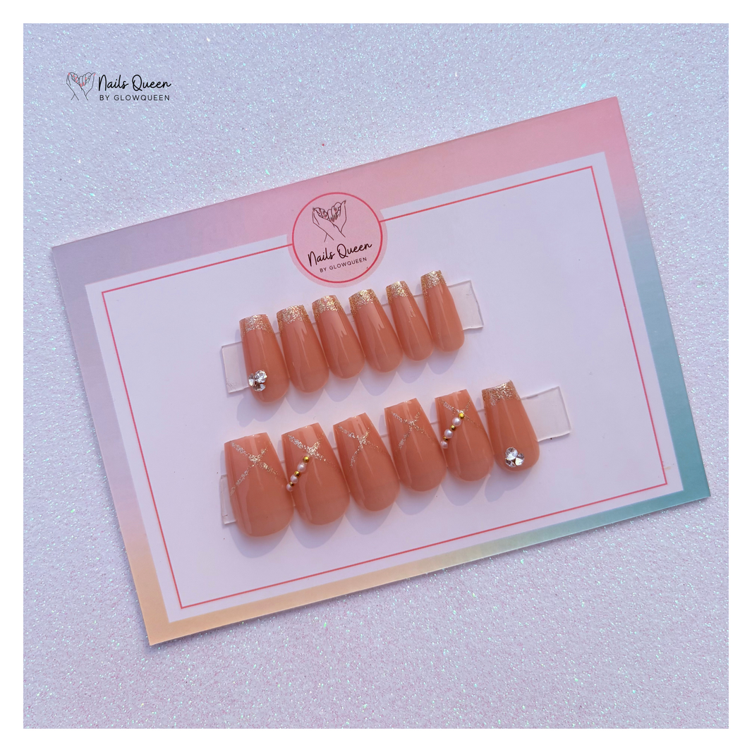 Ballerina Tip Nails Collection PressOn Nails NailsQueen