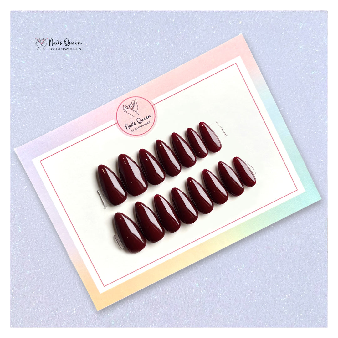 Cherry Red Custom Handmade Nails