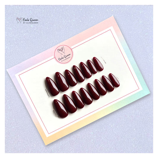 Cherry Red Custom Handmade Nails