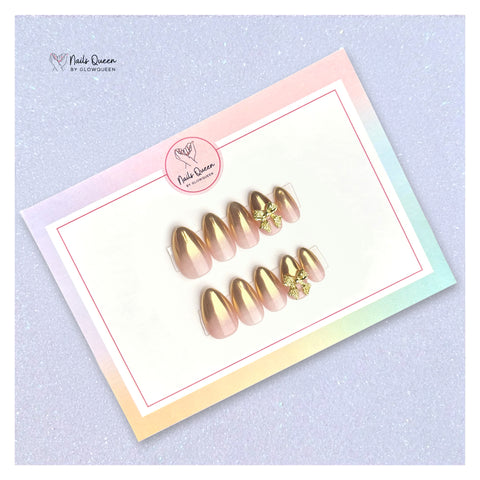 Chrome luxe Custom Handmade Nails