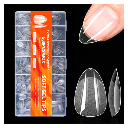 Extra Small Almond Gel Tips