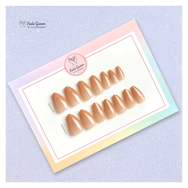 Glitter Ombre Synthetic Press-on Nails
