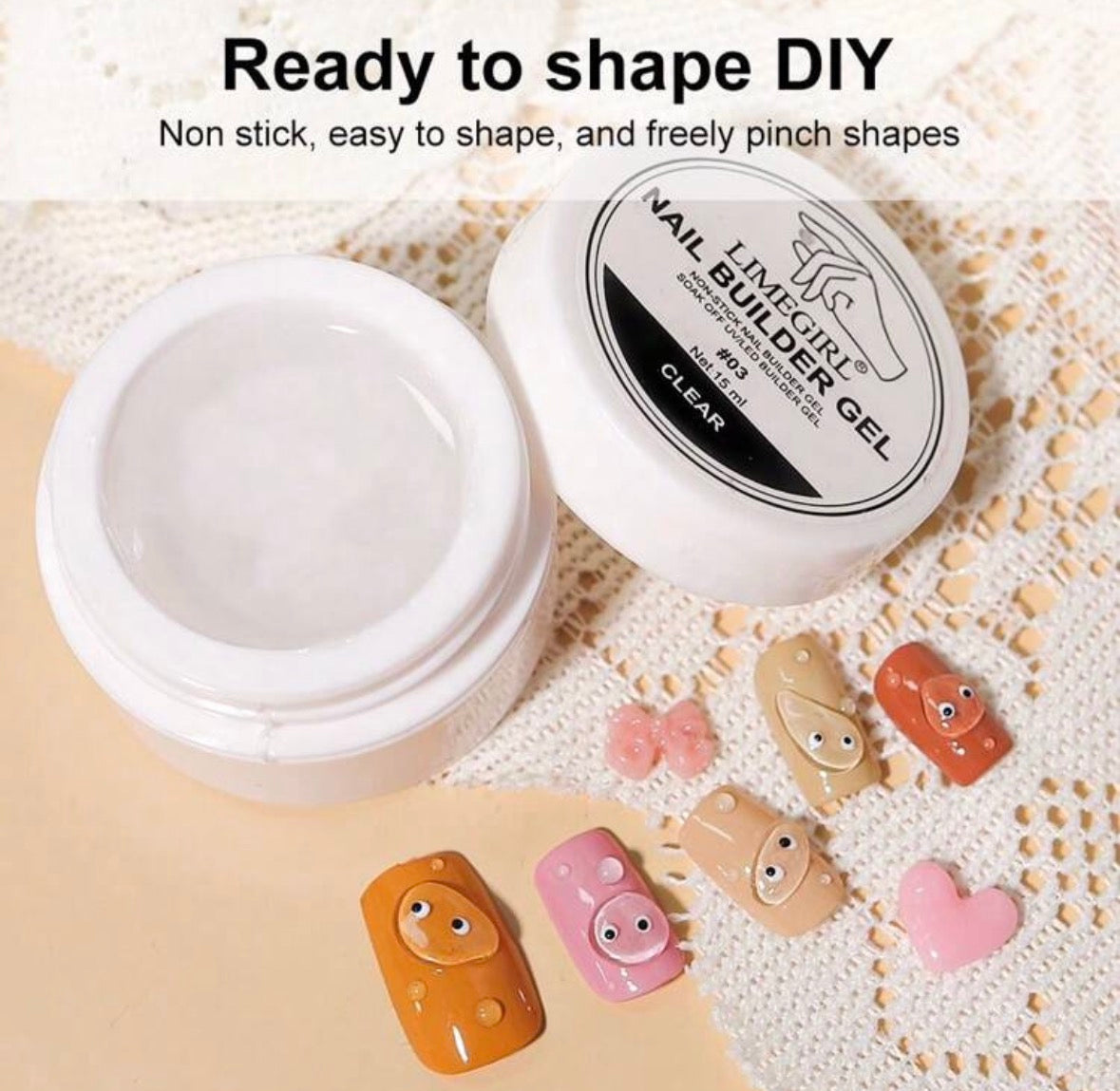 Solid Carving Gel for 3D flowers - Clear