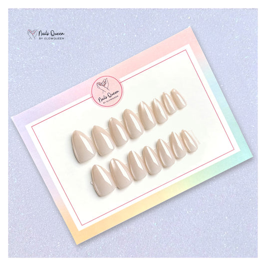 Silver CatEye Synthetic Press-on Nails