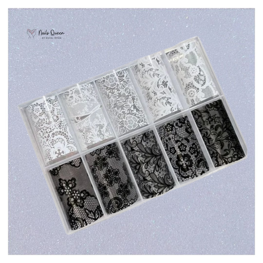 Lace Foils For nail Art