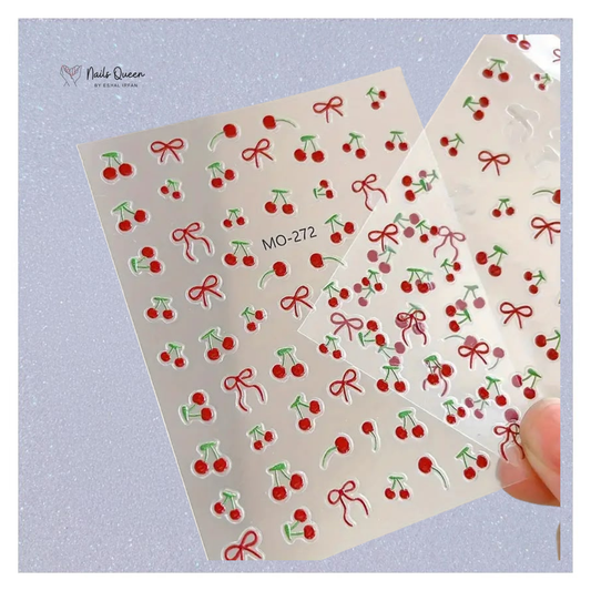 Cherry Bow Sticker Sheet