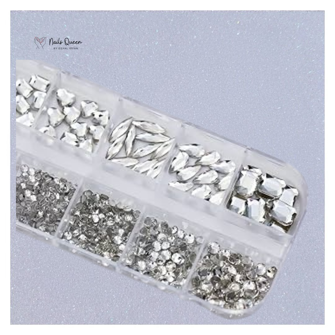 Silver Rhinestones for Nail Art