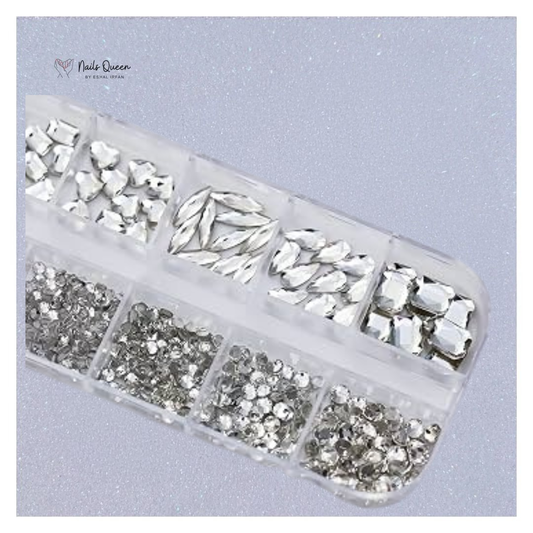 Silver Rhinestones for Nail Art
