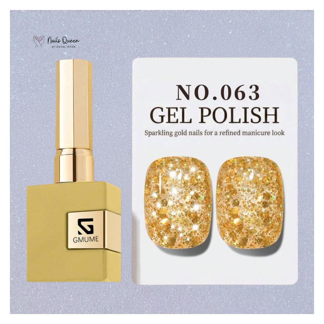 GMUME Glitter Gel Polish – Shade No. 063