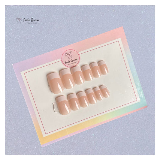 French Square Synthetic Press-On Nails