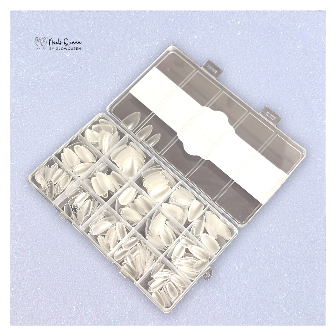 Small Almond Soft Gel Nail Tips Box - 420/360  pieces